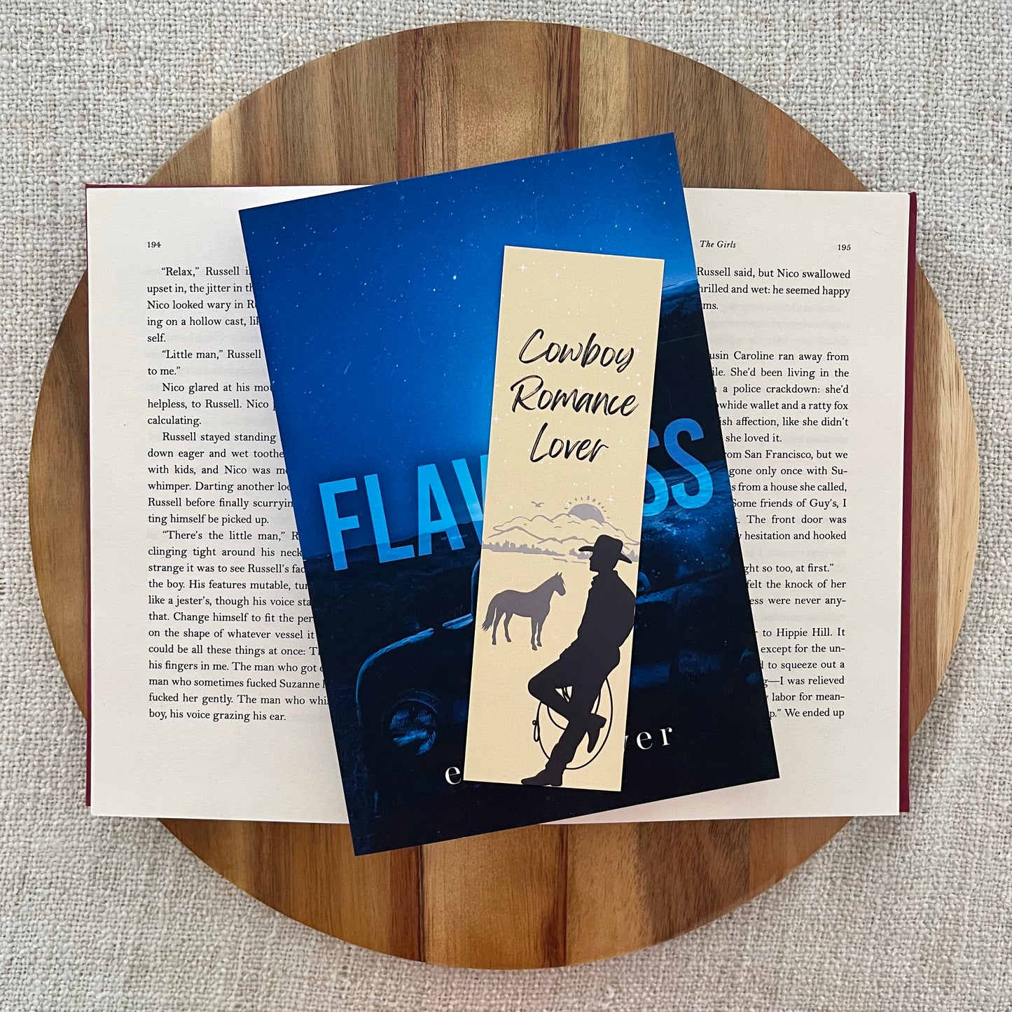 Cowboy Romance Lover Bookmark - SXB Design